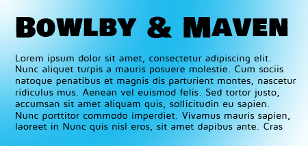 Bowlby One SC and Maven Pro Google Fonts