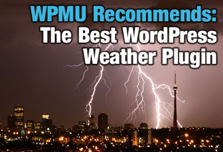 WordPress Weather Widget-Sky full of lightning