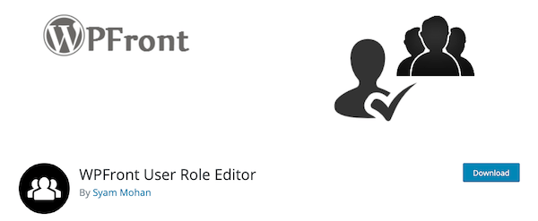 WPFront User Role Editor image