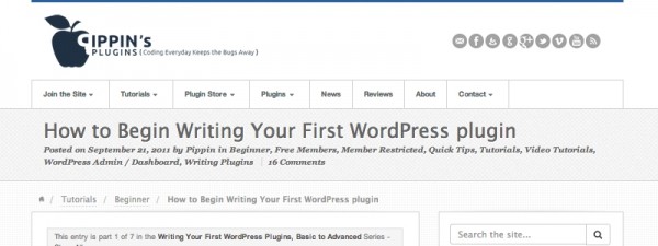 How to Begin Writing Your First WordPress plugin - Pippin's Plugins image