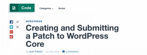 Creating and Submitting a Patch to WordPress Core - tuts+ image