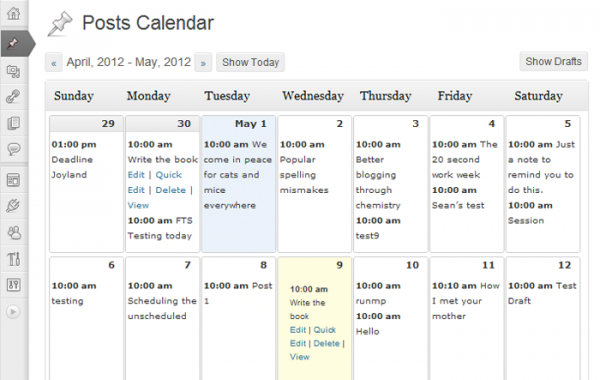 Editorial Calendar image
