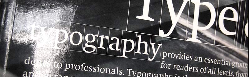 Stylistic view of typography.