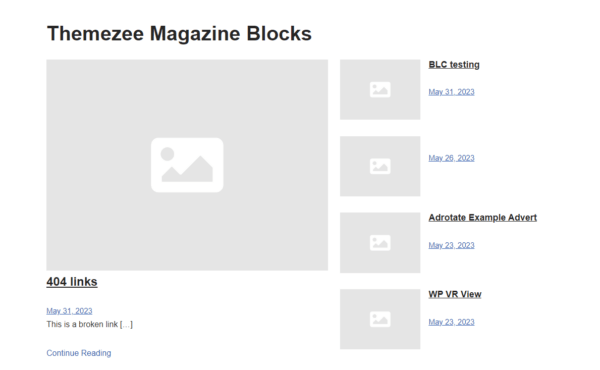 ThemeZee Magazine Blocks image