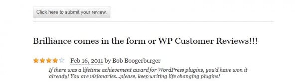 WP Customer Reviews image