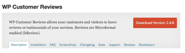 WP Customer Reviews image