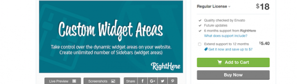 Custom Widget Areas for WordPress image