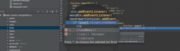 5. WebStorm Text Editor image