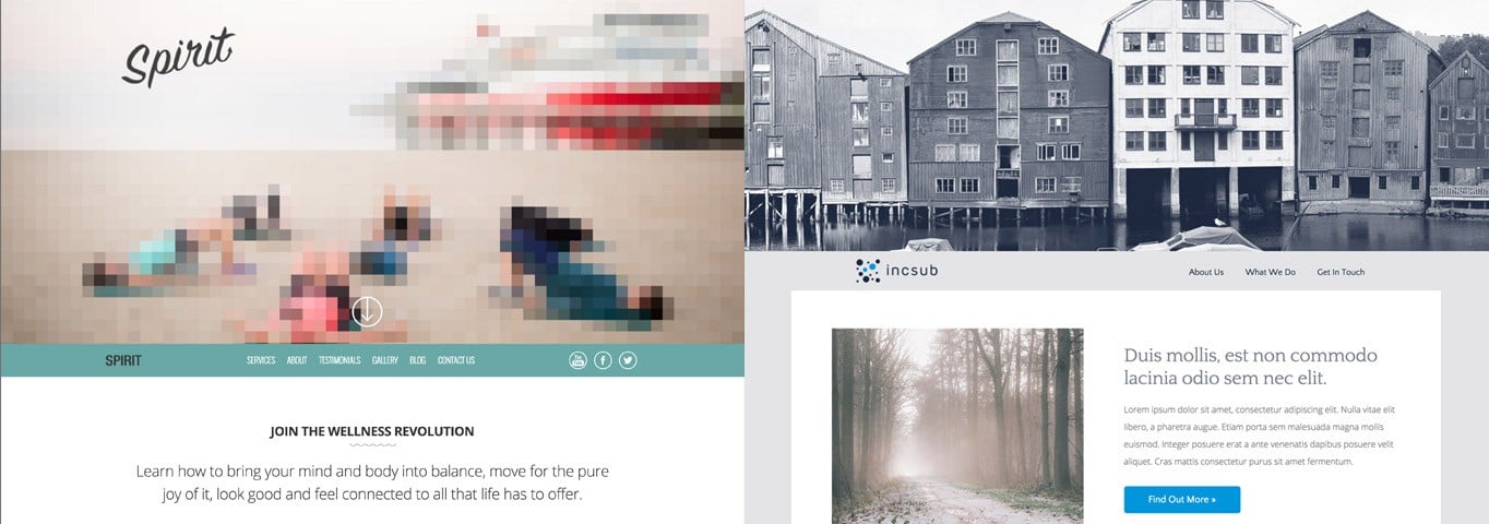 With Upfront you can transform any of our starter themes into a completely different theme.
