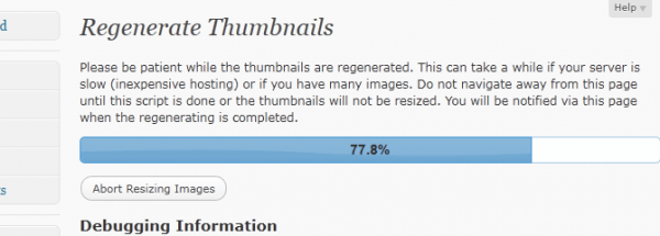 Regenerate Thumbnails image