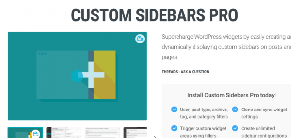Custom Sidebars Pro image