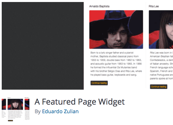 Featured Page Widget image