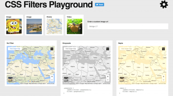 CSS Filters Playground image