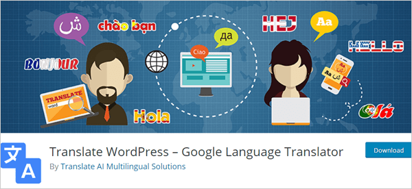 Translate WordPress - Google Language Translator Plugin image