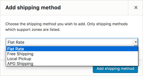 WC – APG Weight Shipping image