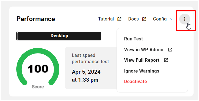 The Hub - Performance module options