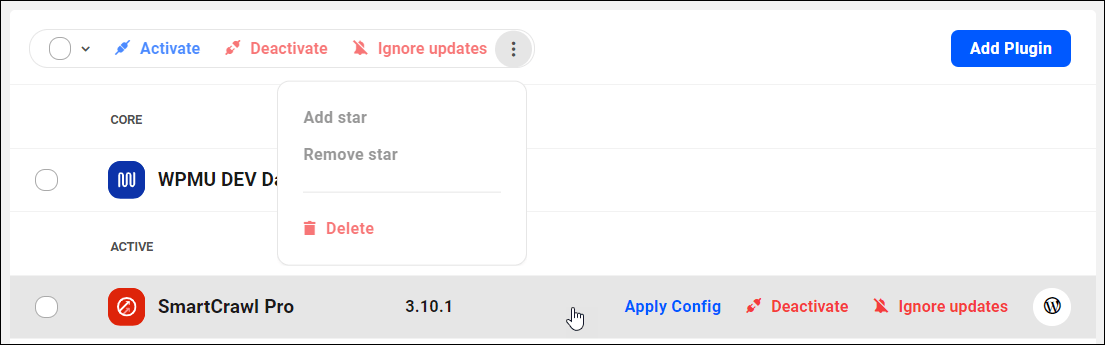 Plugin module functions.