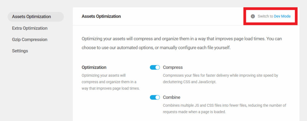 Switch to Dev Mode in Hummingbird