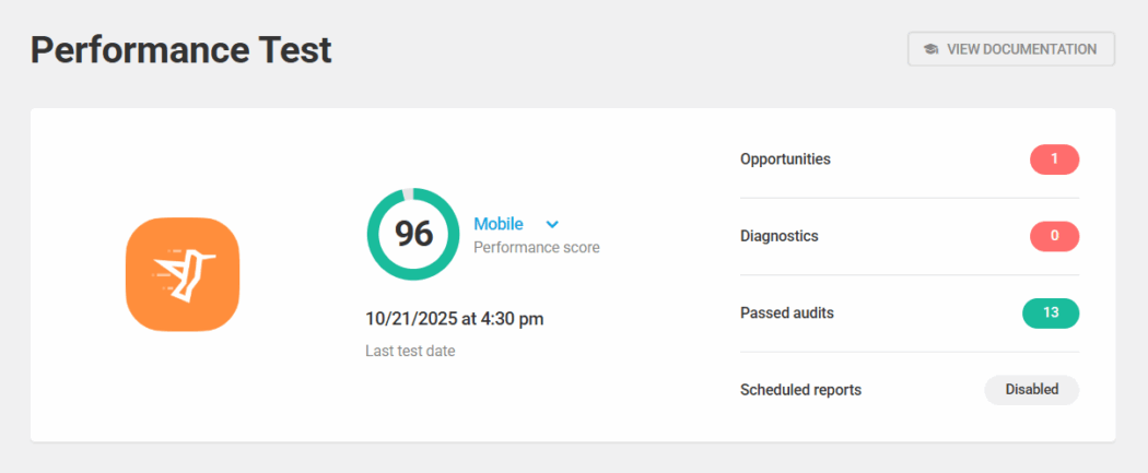 Hummingbird Performance Test - Desktop