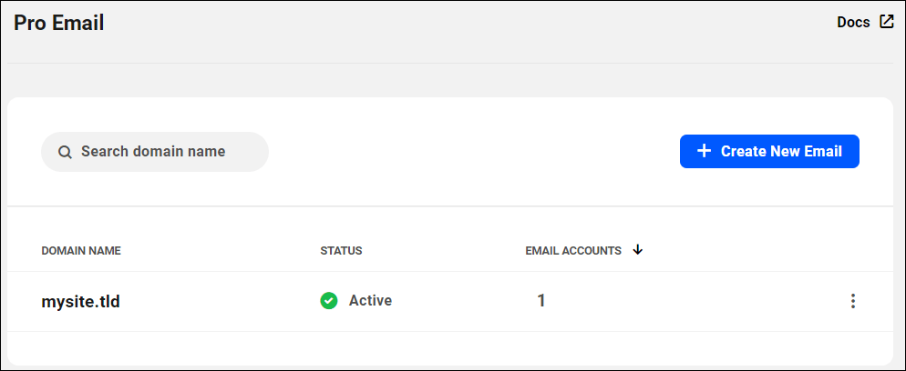 Pro Email account setup