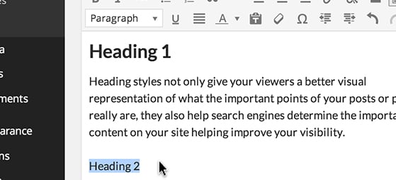 How to use Heading Styles in WordPress - White-Label Video - WPMU DEV