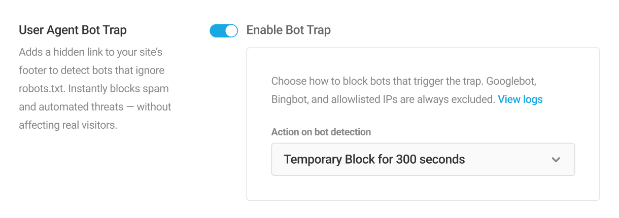 Enable Bot Tra