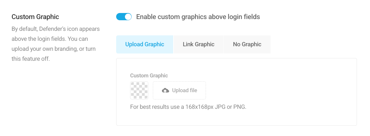 Add custom graphic to Defender 2FA