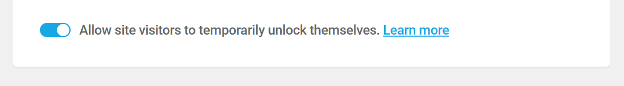 AntiBot Global Firewall unlock option