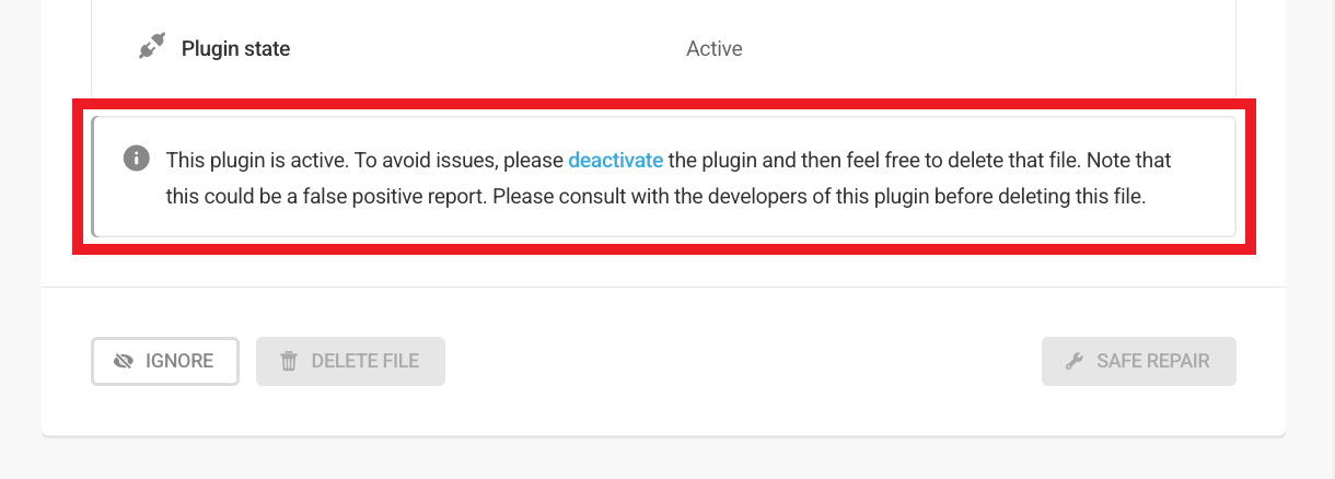 Defender malware scan active notice