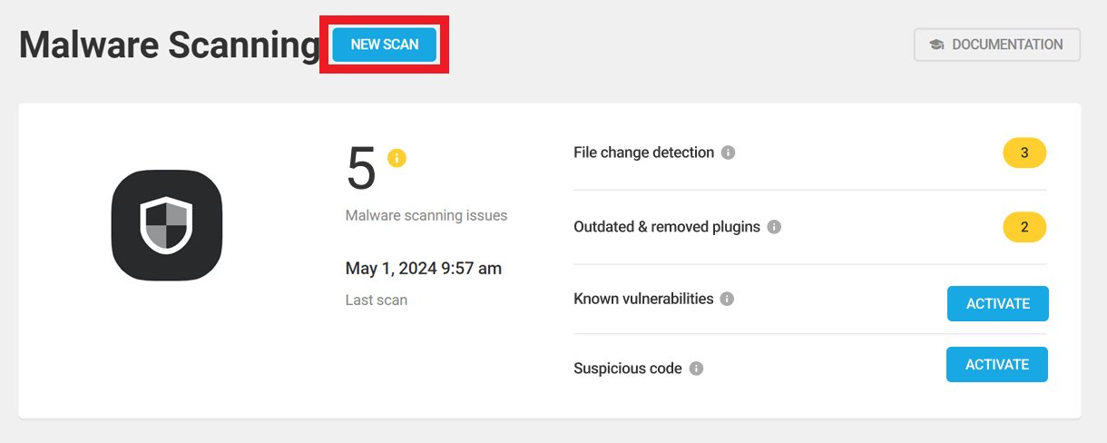 Run a new malware scan in Defender