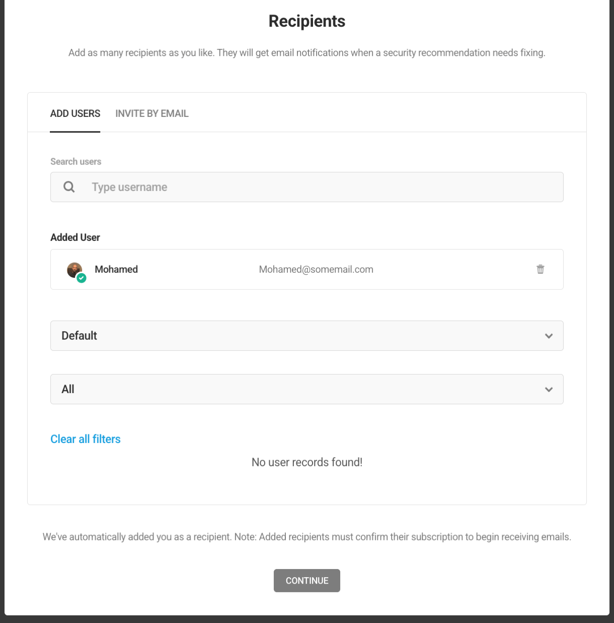 Include recipients in Defender notifications
