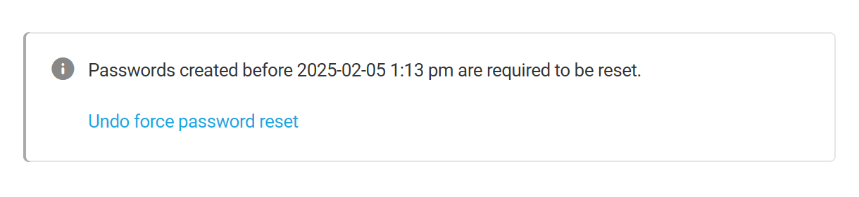 Defender Reset Passwords feature enabled