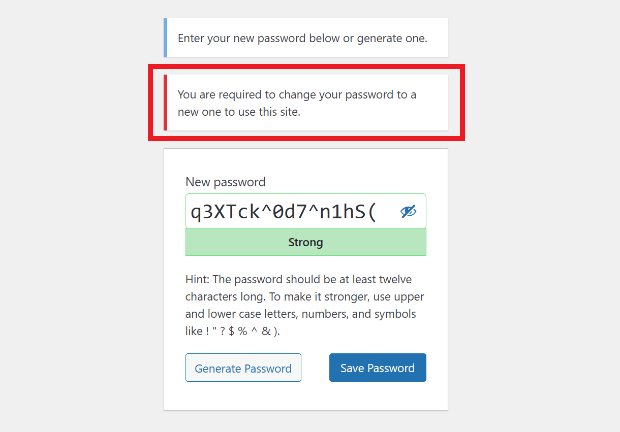 Login message from Defender Reset Passwords feature
