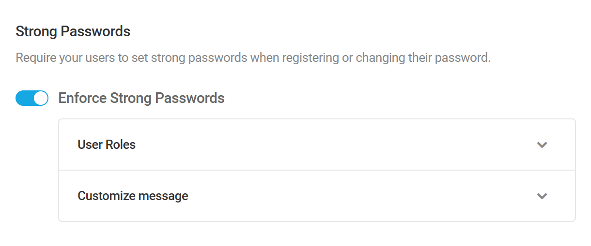 Activate Strong Passwords feature in Defender