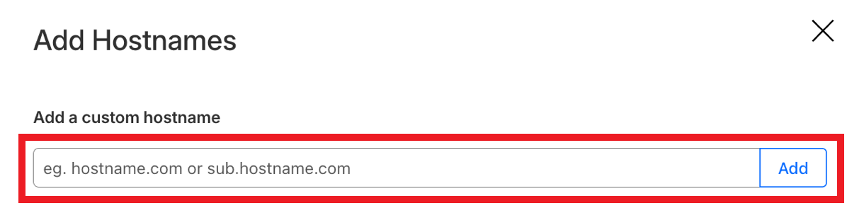 Adding your domain name