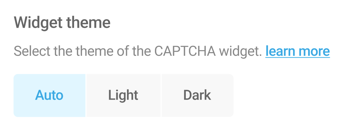 Choosing widget theme