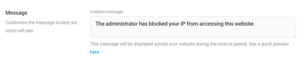 Location banning message in Defender firewall