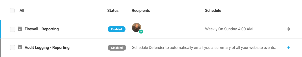 Notification module configurations
