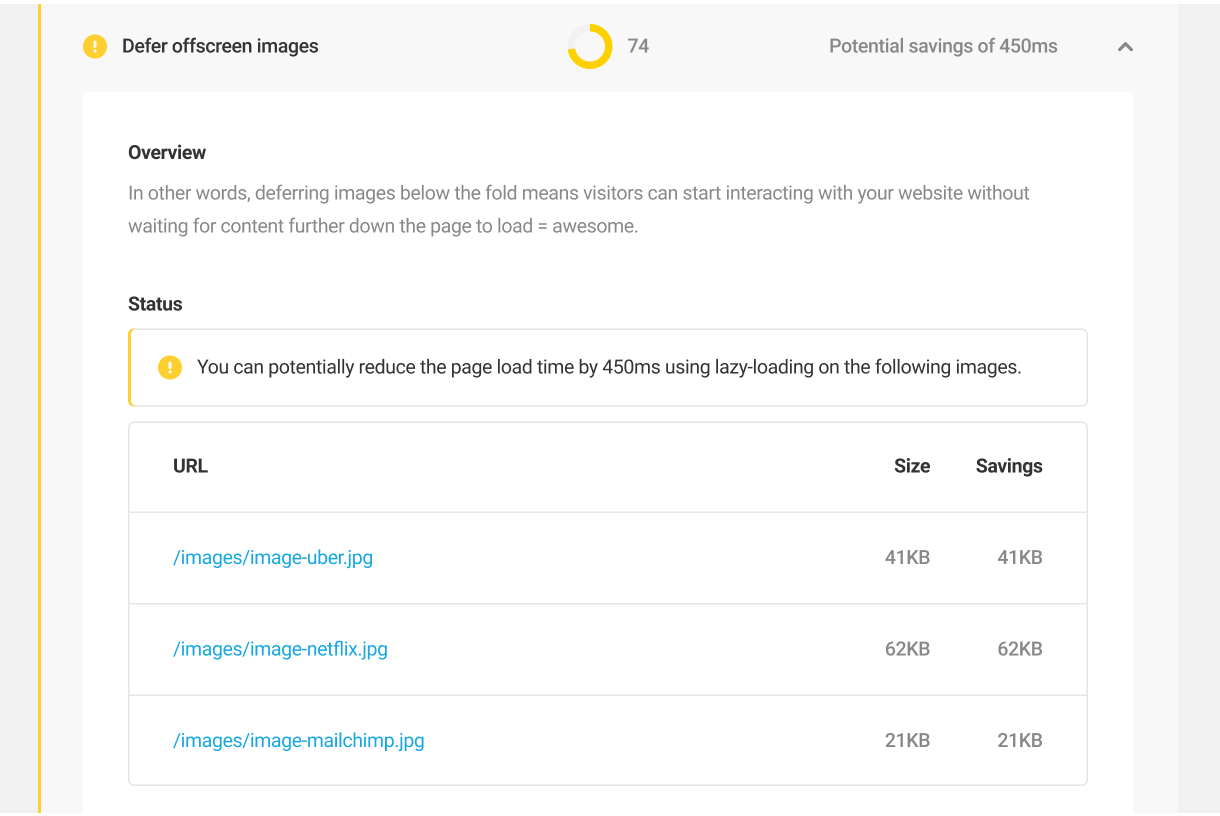 Defer offscreen images audit