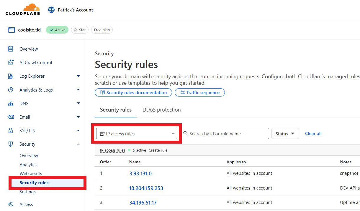 Adding WPMU DEV IP addresses to Cloudflare
