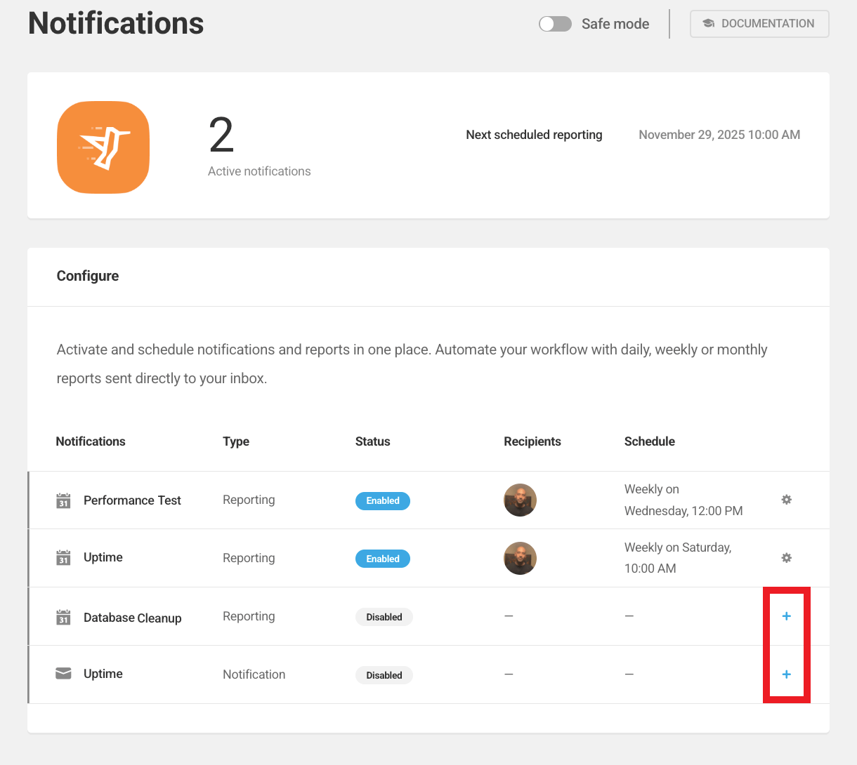 Enable notifications in Hummingbird