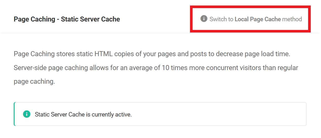 Choose between local or server-side page cache in Hummingbird