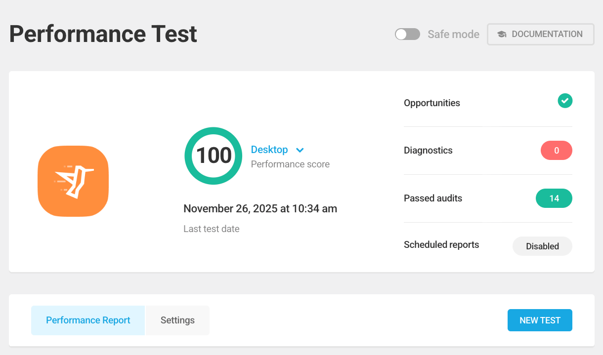 Performance Test overview
