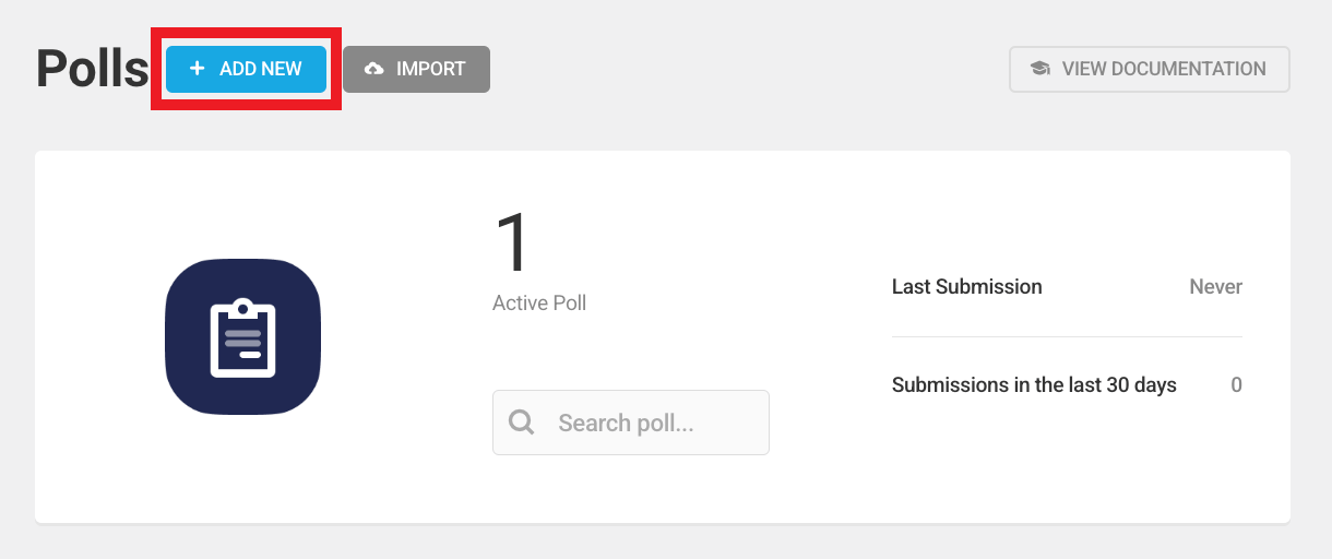 Add a new poll in Forminator