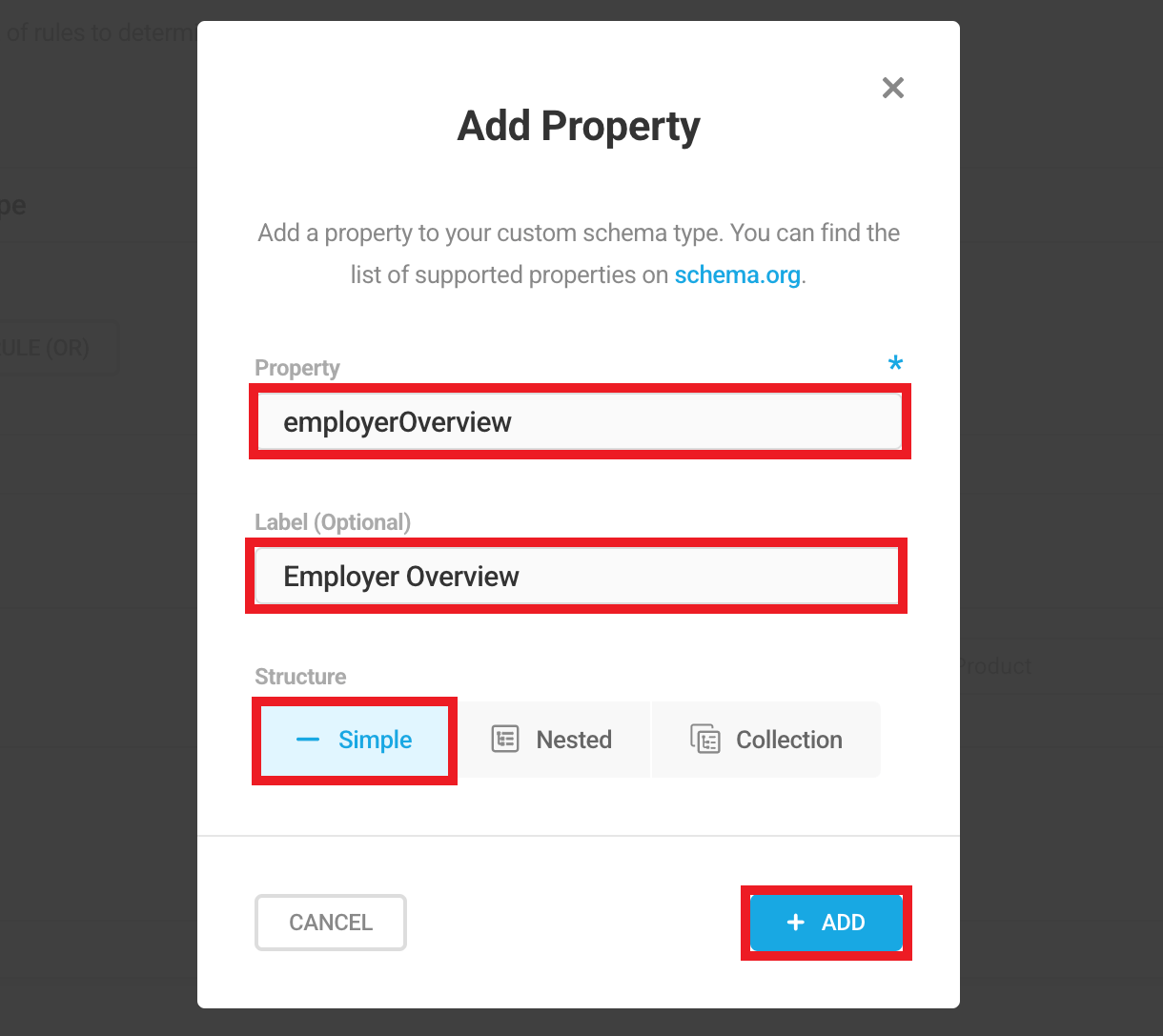 Adding a simple property