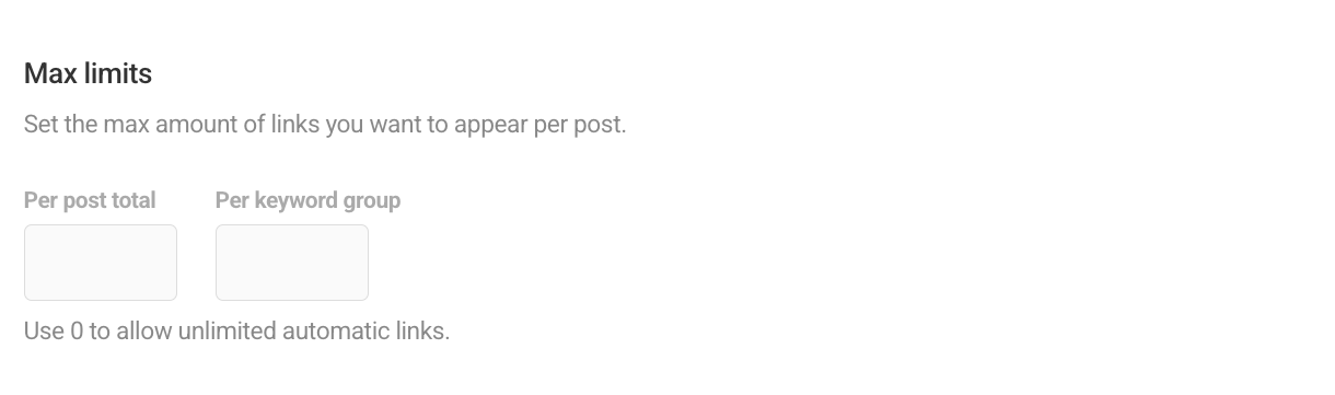Set maximum number of auto-links per post or keyword in SmartCrawl