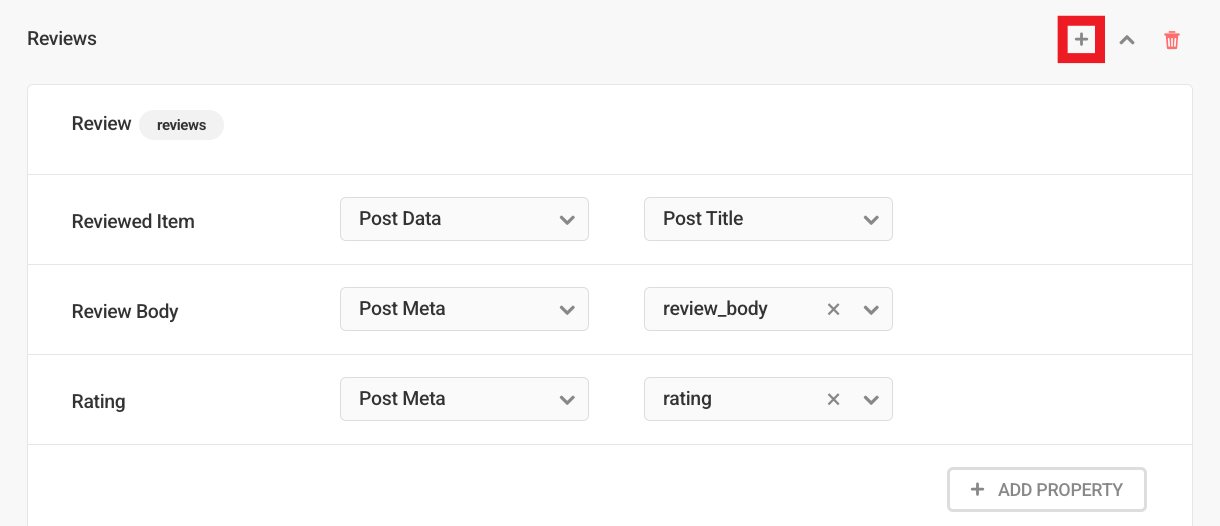 Duplicating a collection property