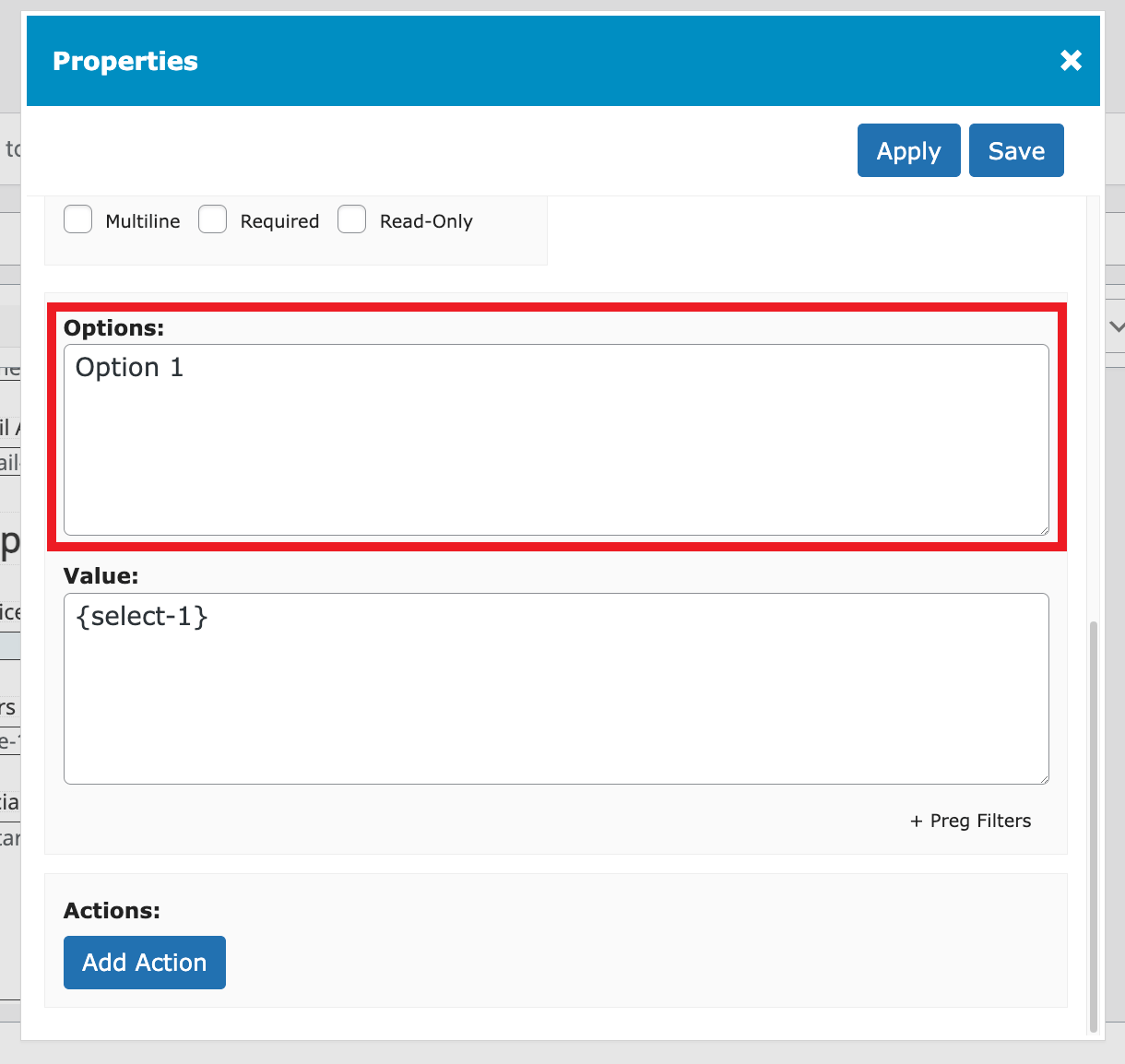 Using form field labels in E2PDF field mapping