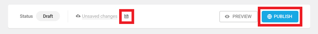 Form in draft status