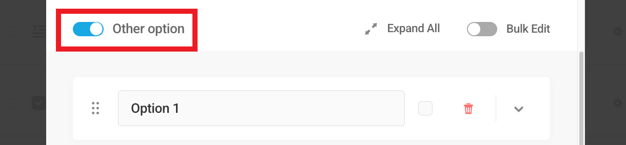 Enable the custom input option